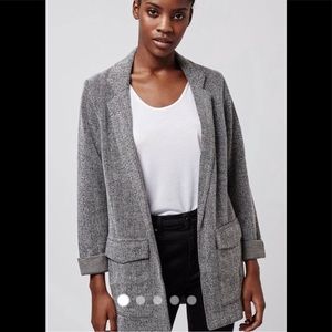 Gray Topshop Knit Blazer Jacket- US4